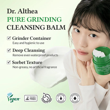 Dr. Althea Pure Grinding Cleansing Balm 100ml | Gentle Deep Cleansing & Makeup Remover