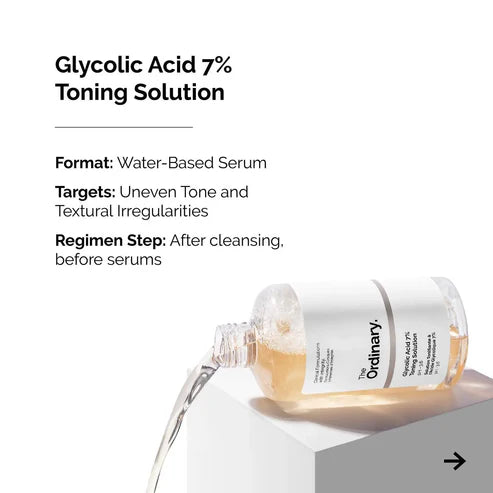 The Ordinary Glycolic Acid 7% Toning Solution Double Sticker