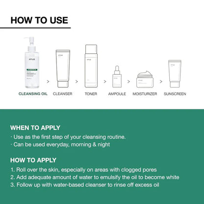 Anua Heartleaf Pore Control Cleansing Oil – Gentle Makeup Remover for Sensitive Skin