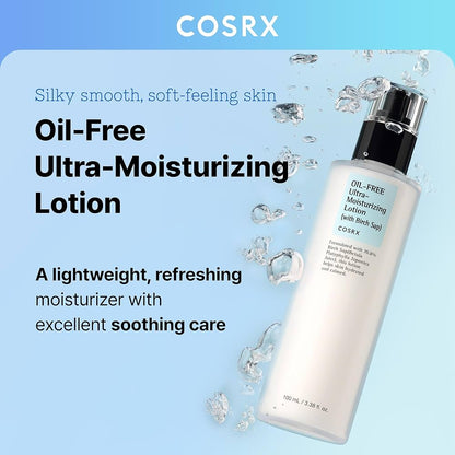 COSRX Oil-Free Ultra-Moisturizing Lotion | Lightweight Birch Sap Moisturizer 100ml