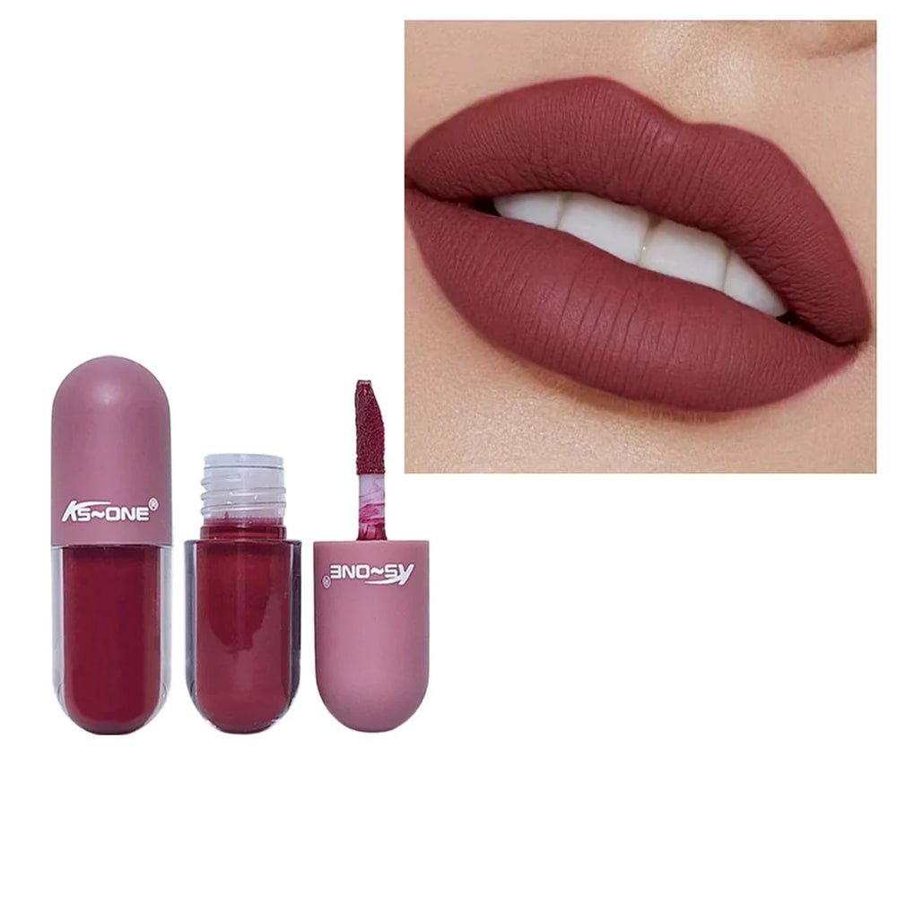 "6 Packs Deal" KS-ONE Mini Capsule Matte Lip Gloss Set 12pcs