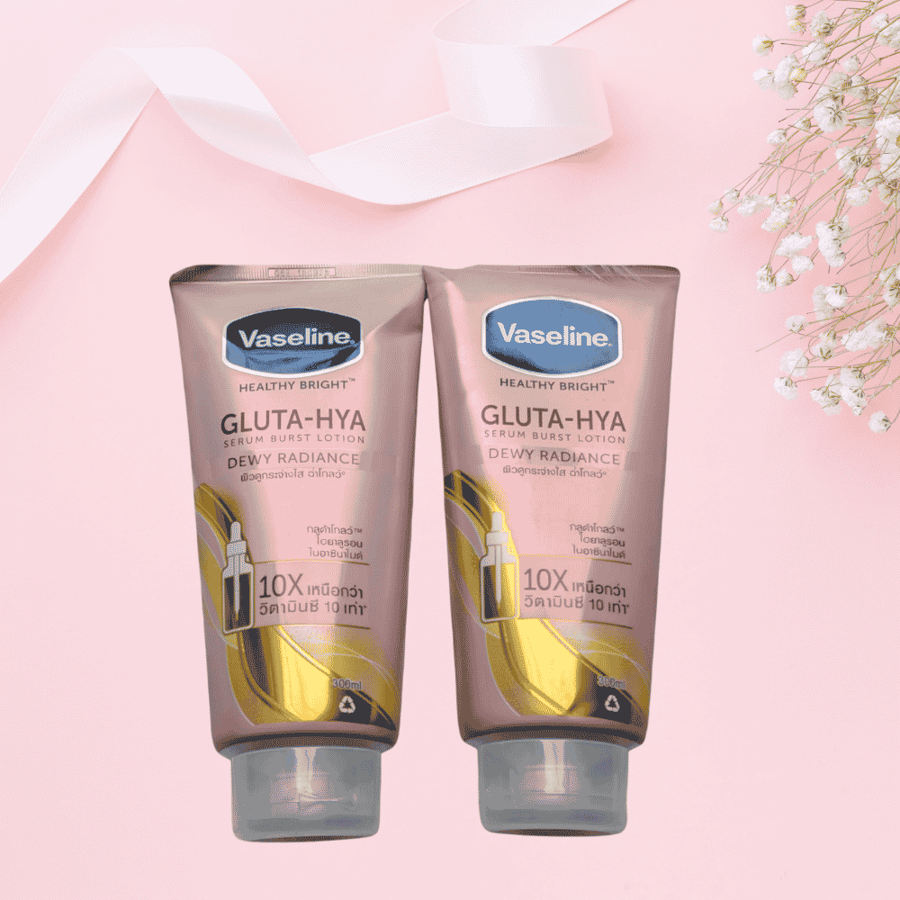 Vaseline Healthy Bright Gluta-Hya Serum Burst Lotion in Dewy Radiance