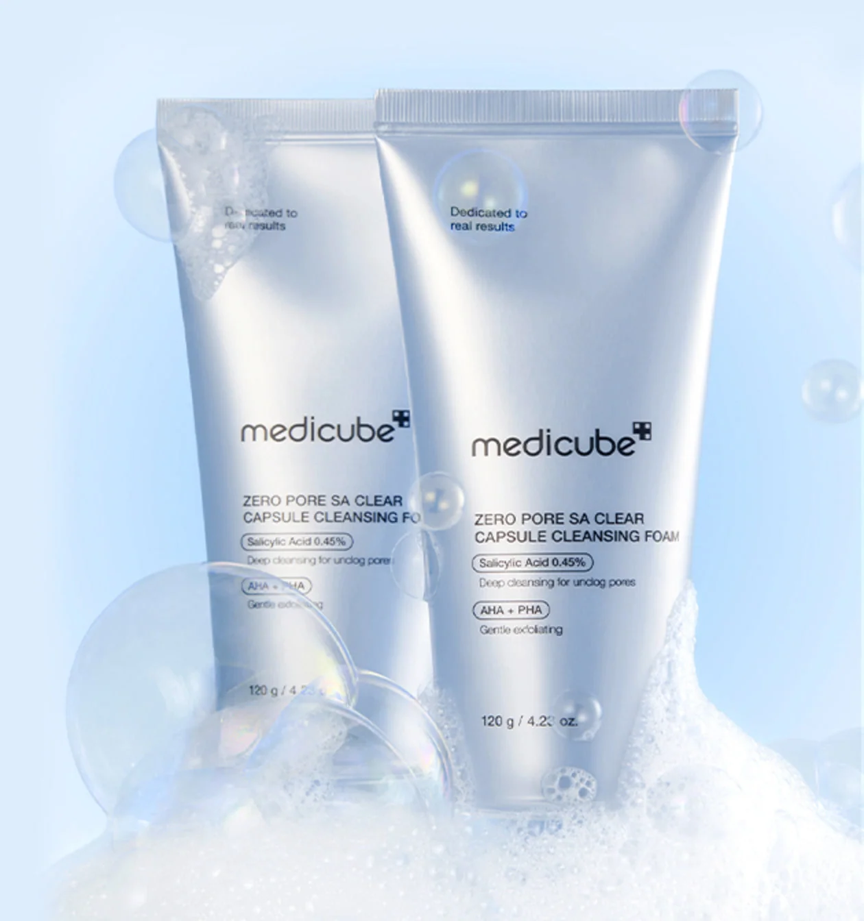 Medicube Zero Pore SA Clear Capsule Cleansing Foam (120g)