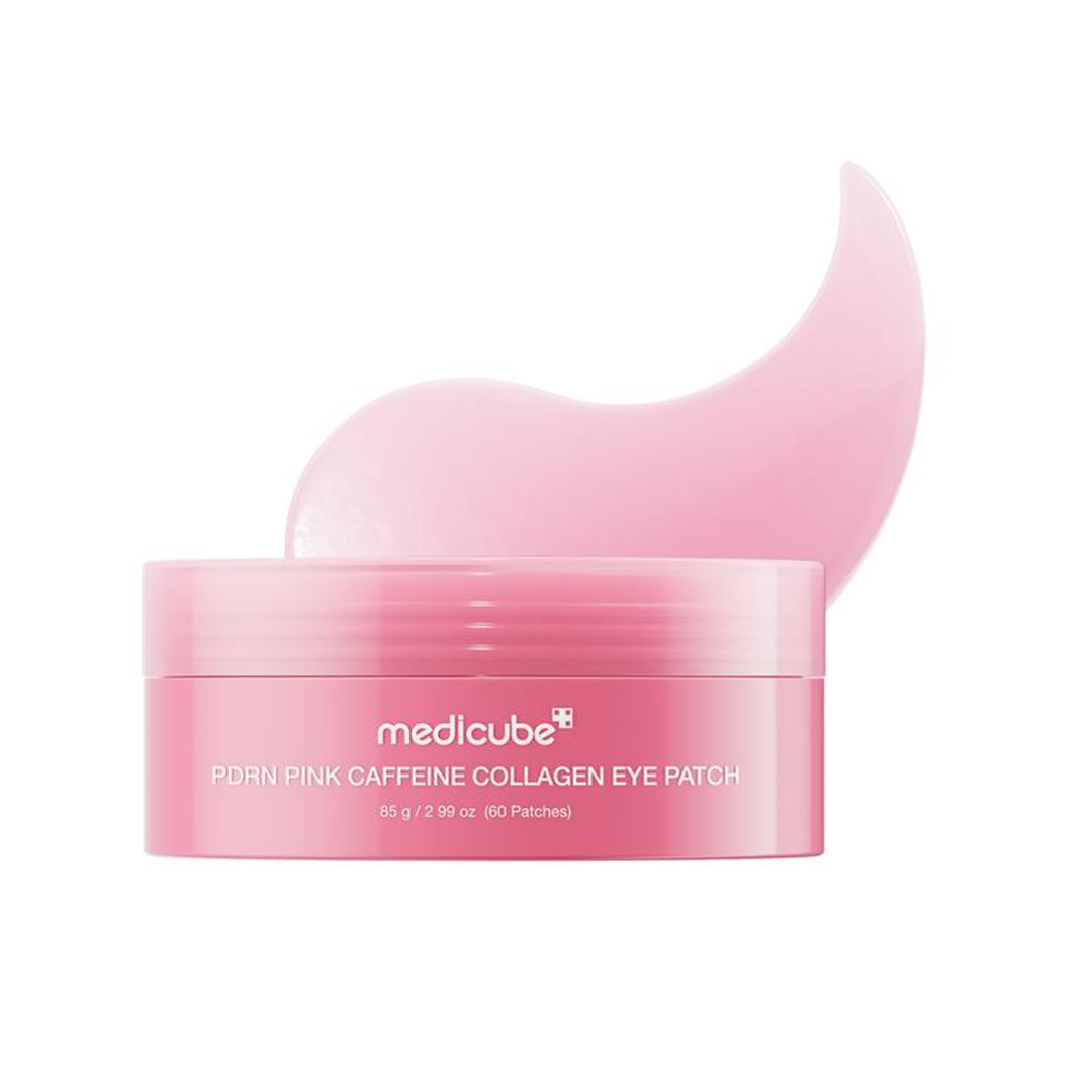 Medicube PDRN Pink Caffeine Collagen Eye Patches (60 patches / 30 pairs)